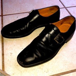 Salvatore Ferragamo single monk strap loafers